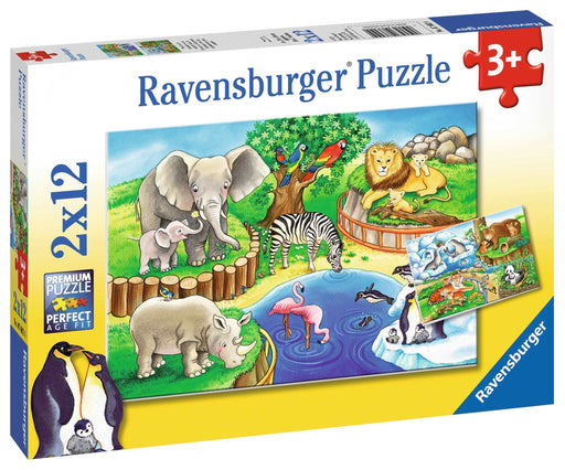 Ravensburger - Animals in the Zoo Puzzle 2x12 pieces - Ravensburger Australia & New Zealand