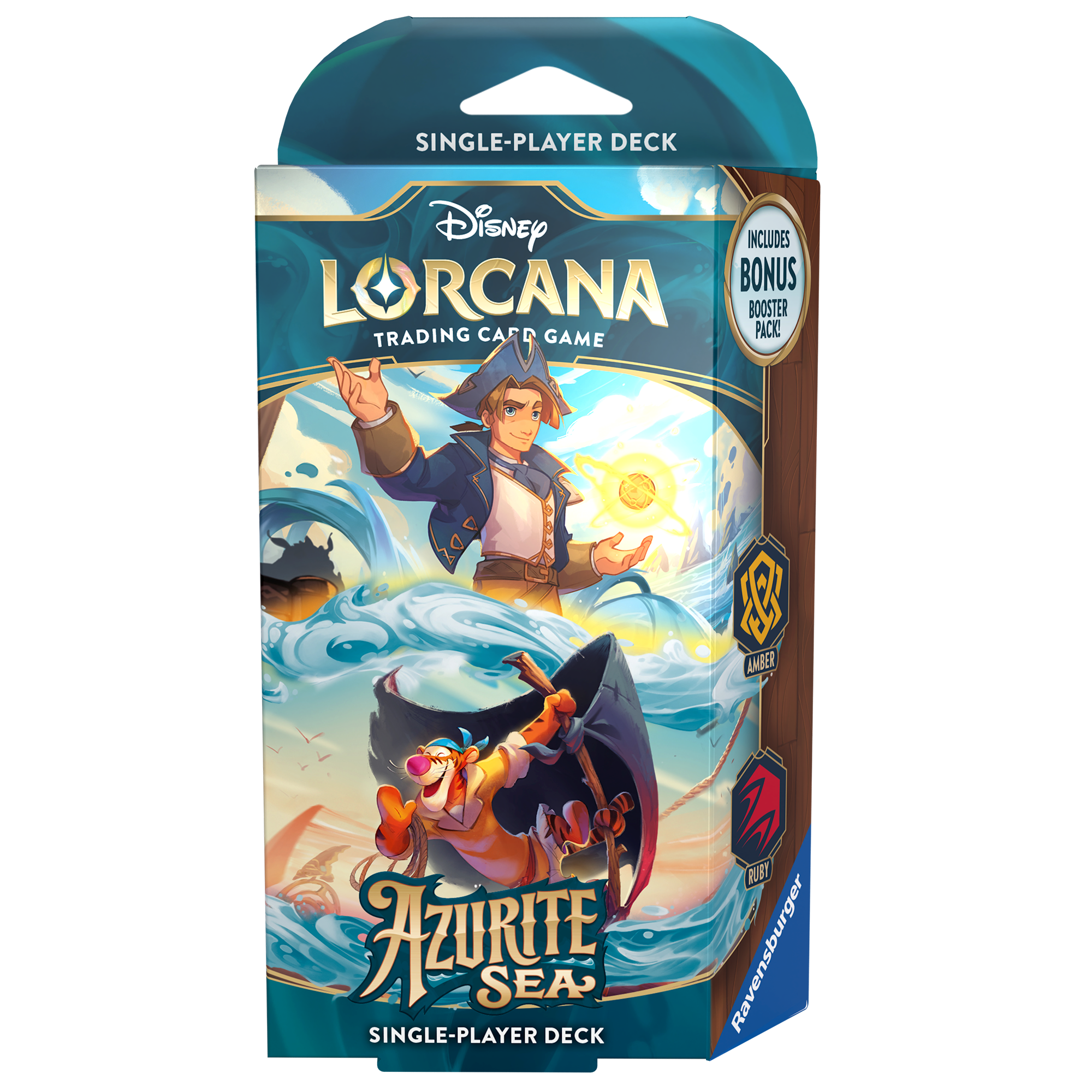 Disney Lorcana S6 Azurite Sea Starter Deck: Amber & Ruby