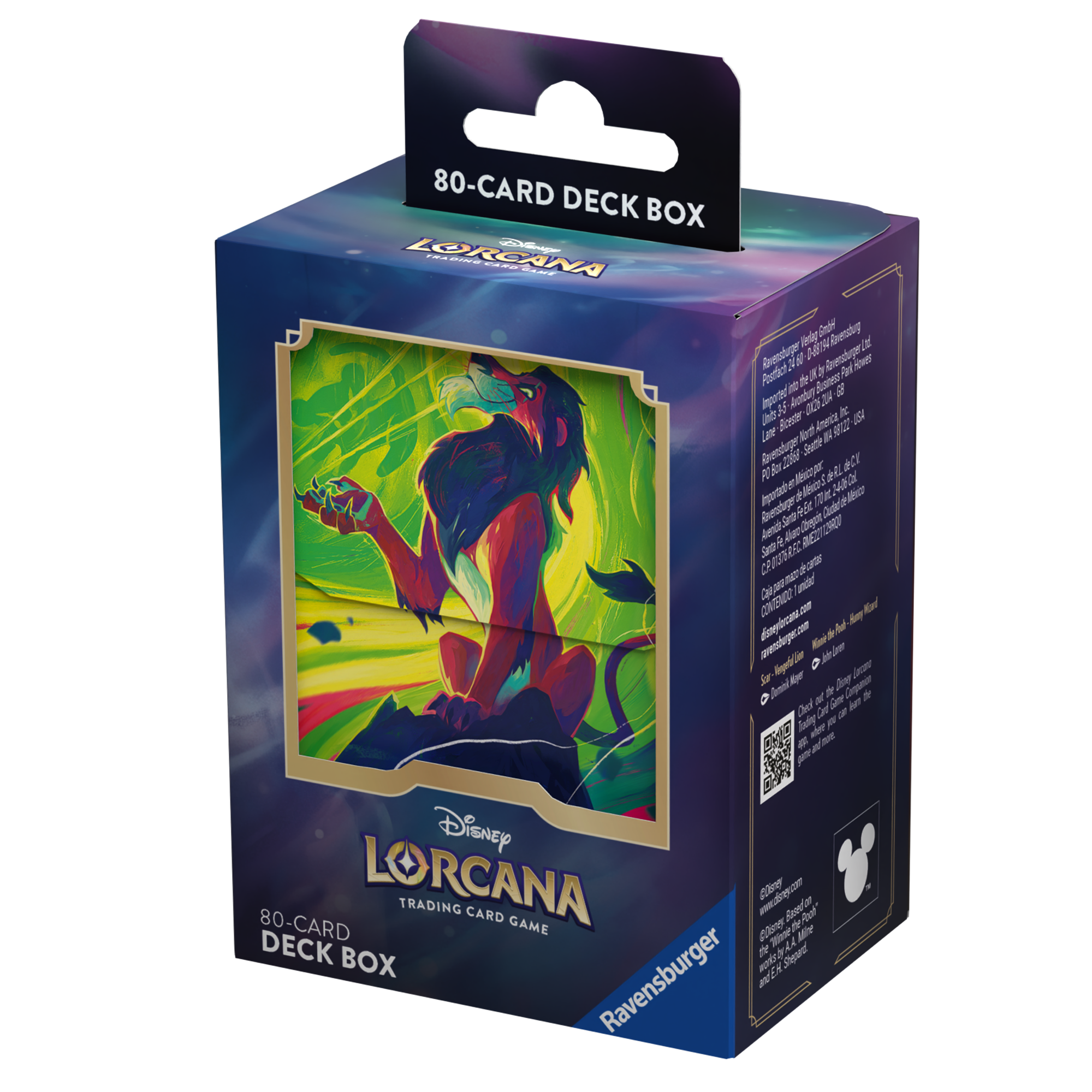 Disney Lorcana S6 Azurite Sea Deck Box: Scar, Vengeful Lion