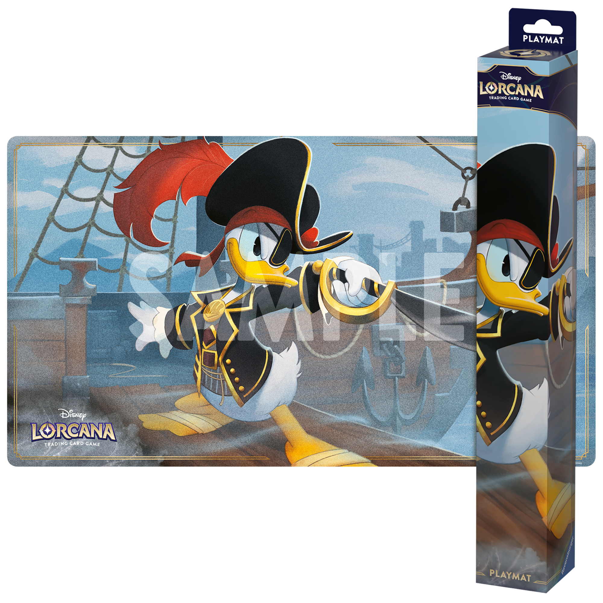 Disney Lorcana S6 Azurite Sea Playmat: Donald Duck, Buccaneer