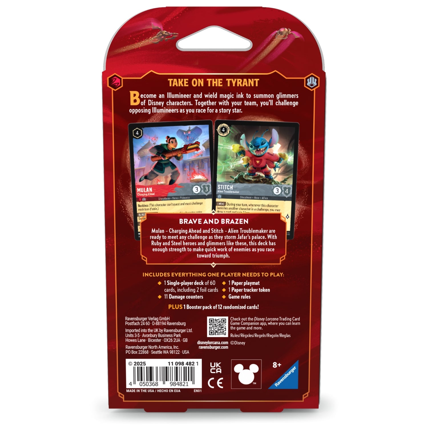 Disney Lorcana  S8 Reign of Jafar Single-Player Deck: Mulan & Stitch - Ravensburger Australia & New Zealand