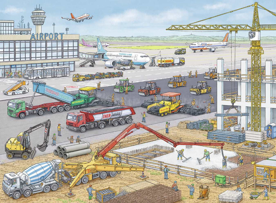 Ravensburger - Airport Construction Site 100 pieces - Ravensburger Australia & New Zealand