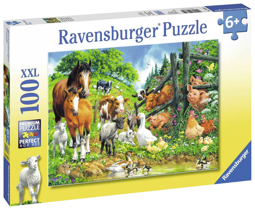 Ravensburger - Animal Get Together Puzzle 100 pieces - Ravensburger Australia & New Zealand