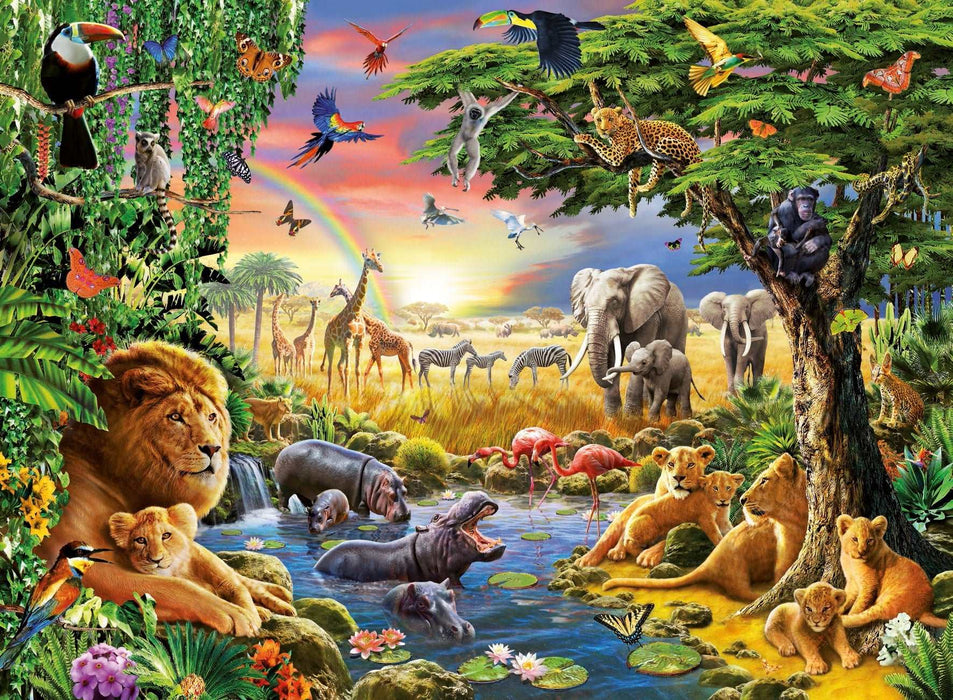Ravensburger - At the Watering Hole Puzzle 300 pieces - Ravensburger Australia & New Zealand