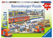 Ravensburger - Busy Train Station Puzzle 2x24 pieces - Ravensburger Australia & New Zealand