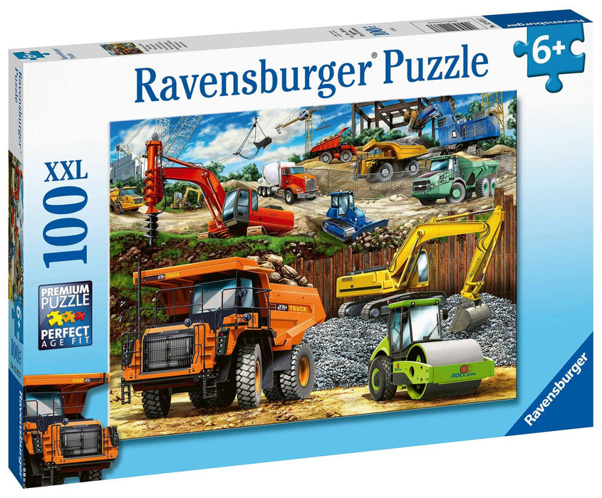 Ravensburger - Construction Vehicles Puzzle 100 pieces - Ravensburger Australia & New Zealand