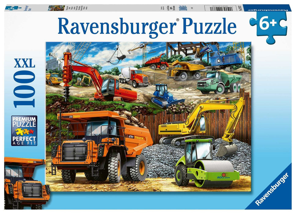 Ravensburger - Construction Vehicles Puzzle 100 pieces - Ravensburger Australia & New Zealand