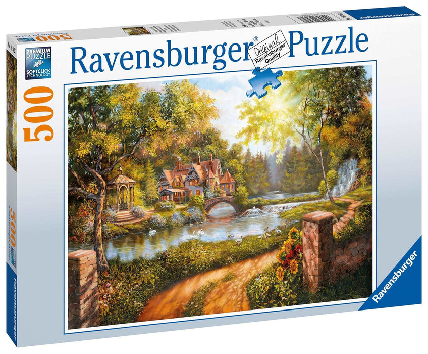 Ravensburger - Cottage by the River Puzzle 500 pieces - Ravensburger Australia & New Zealand