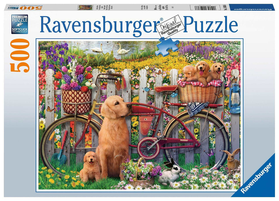 Ravensburger - Cute Dogs in the Garden 500 pieces - Ravensburger Australia & New Zealand