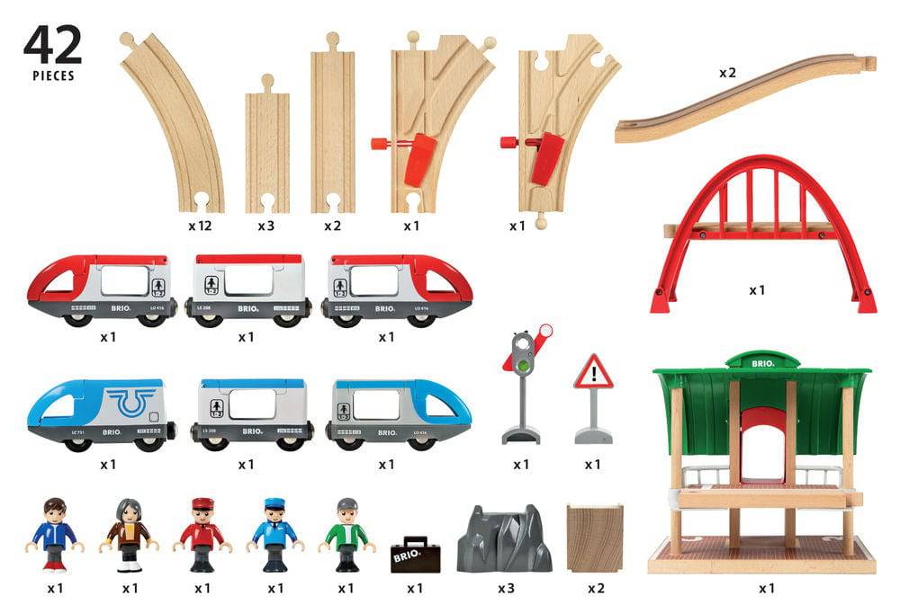 BRIO - Travel Switching Set 42 pieces - Ravensburger Australia & New Zealand