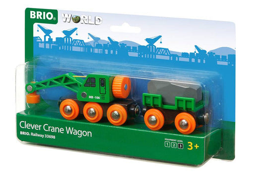 BRIO - Clever Crane Wagon 4 pieces - Ravensburger Australia & New Zealand