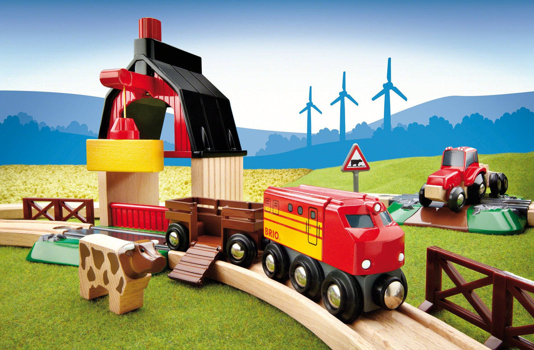 BRIO - Farm Railway Set 20 pieces - Ravensburger Australia & New Zealand