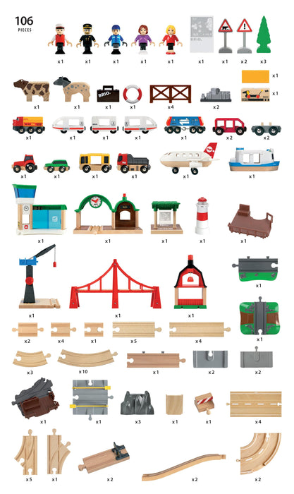 BRIO - Railway World Deluxe Set 106 pieces - Ravensburger Australia & New Zealand