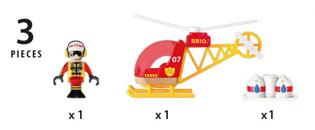 BRIO - Firefighter Helicopter 3 pieces - Ravensburger Australia & New Zealand