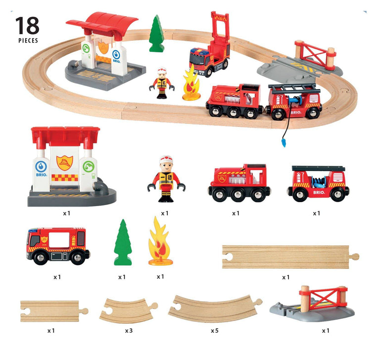 BRIO - Firefighter Set 18 pieces - Ravensburger Australia & New Zealand