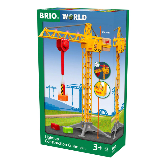 BRIO - Construction Crane w Lights 5 pieces - Ravensburger Australia & New Zealand