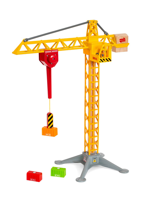 BRIO - Construction Crane w Lights 5 pieces - Ravensburger Australia & New Zealand