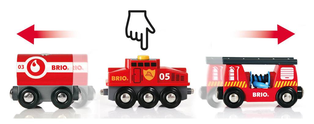 BRIO - Rescue Firefighting Train 4 pieces - Ravensburger Australia & New Zealand