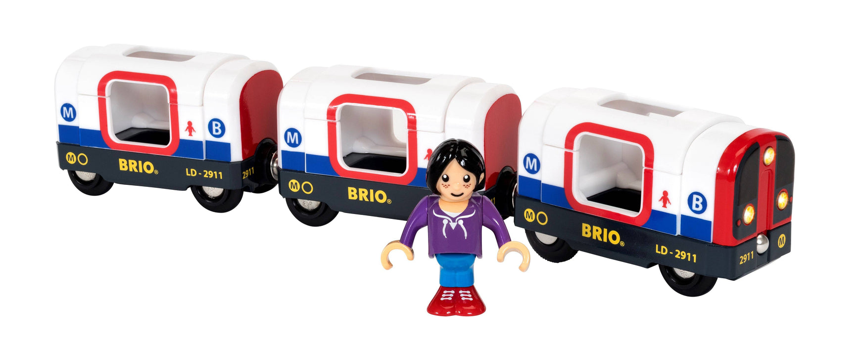 BRIO - Metro Train w Sound & Lights 4 pieces - Ravensburger Australia & New Zealand