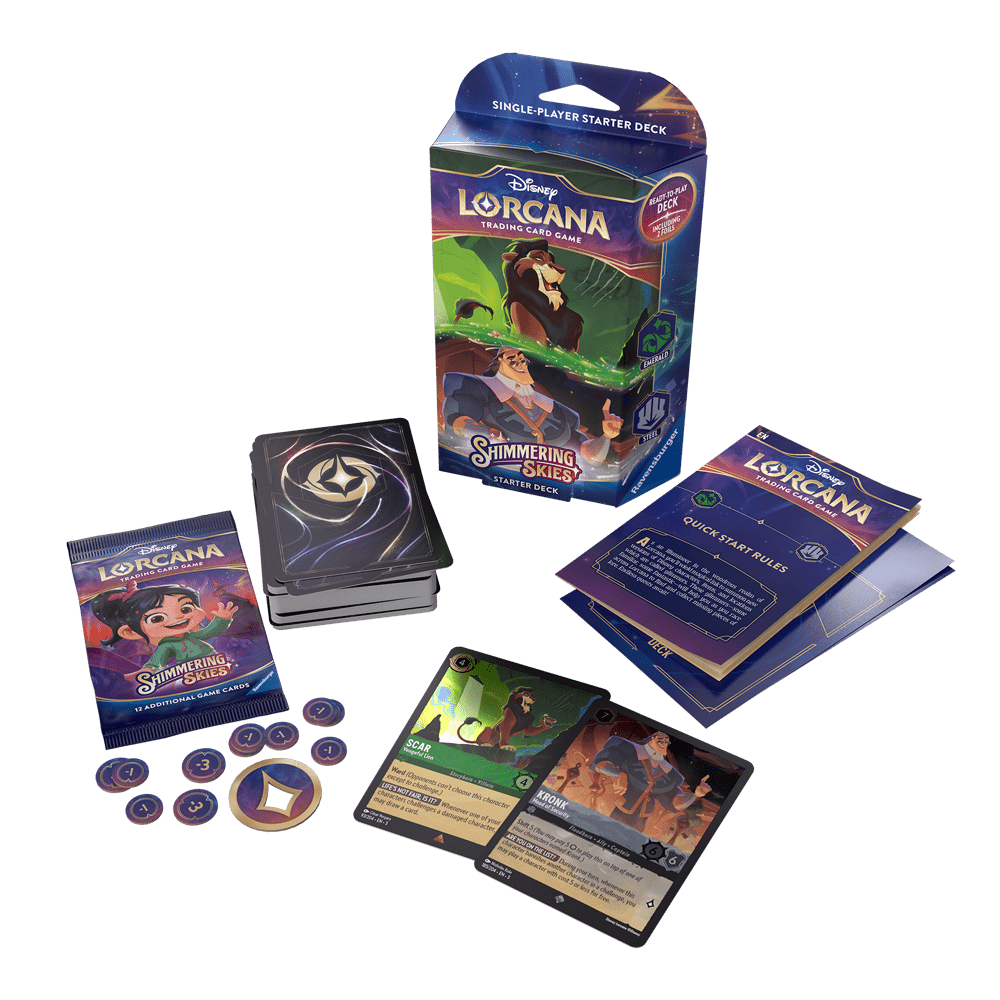 lorcana starter decks amber and amethyst Disney TCG: The First Chapter Deck Gongaii Games a veteran player or a collector Lorcana Amber/Amethyst Starter Deck GUIDE