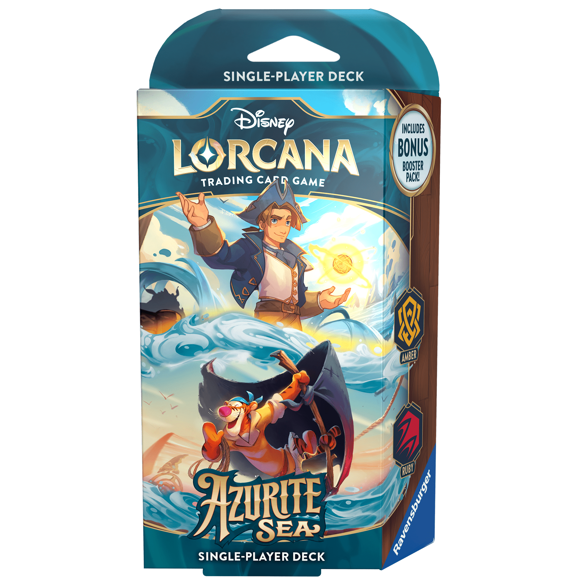 Disney Lorcana S6 Azurite Sea Starter Deck: Amber & Ruby - Ravensburger Australia & New Zealand