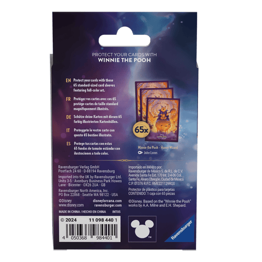 Disney Lorcana S6 Azurite Sea Sleeves: Winnie the Pooh, Hunny Wizard - Ravensburger Australia & New Zealand