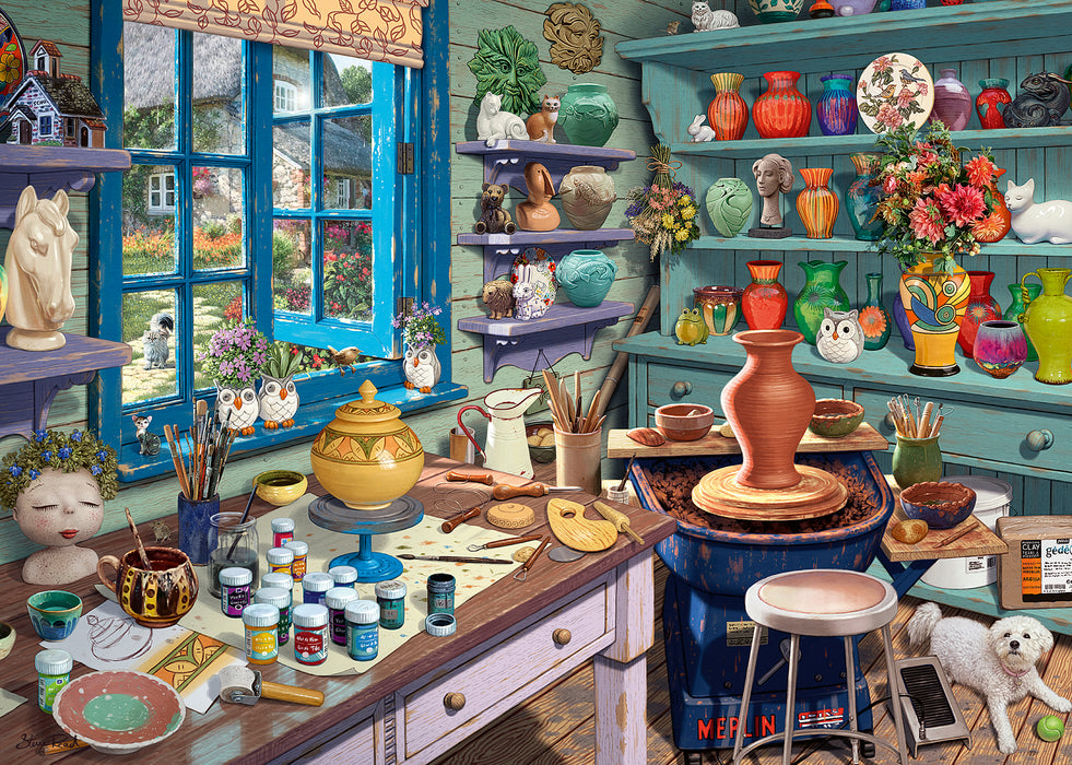 Ravensburger - Pottery Studio Sanctuary Puzzle 500 PiecesLF