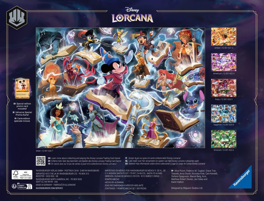 Ravensburger - Disney Lorcana Steel Puzzle 1000 Pieces - Ravensburger Australia & New Zealand