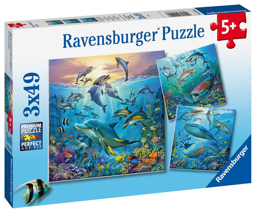 Ravensburger - Ocean Life Puzzle 3x49 pieces - Ravensburger Australia & New Zealand