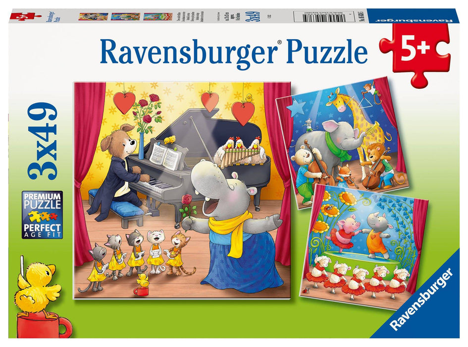 Ravensburger - Animals on stage 3x49 pieces - Ravensburger Australia & New Zealand