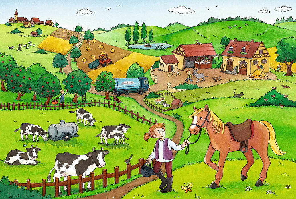 Ravensburger - Working on the Farm Puzzle 2x12 pieces - Ravensburger Australia & New Zealand