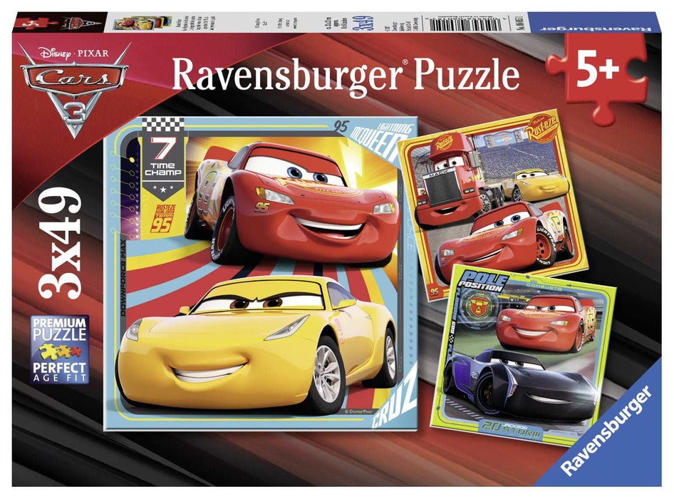 Ravensburger - Disney Cars 3 Collection 3x49 pieces - Ravensburger Australia & New Zealand