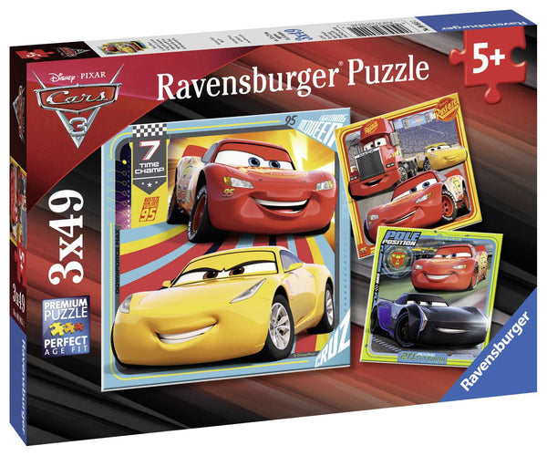 Ravensburger - Disney Cars 3 Collection 3x49 pieces