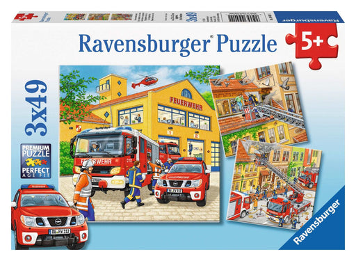 Ravensburger - Fire Brigade Run Puzzle 3x49 pieces - Ravensburger Australia & New Zealand