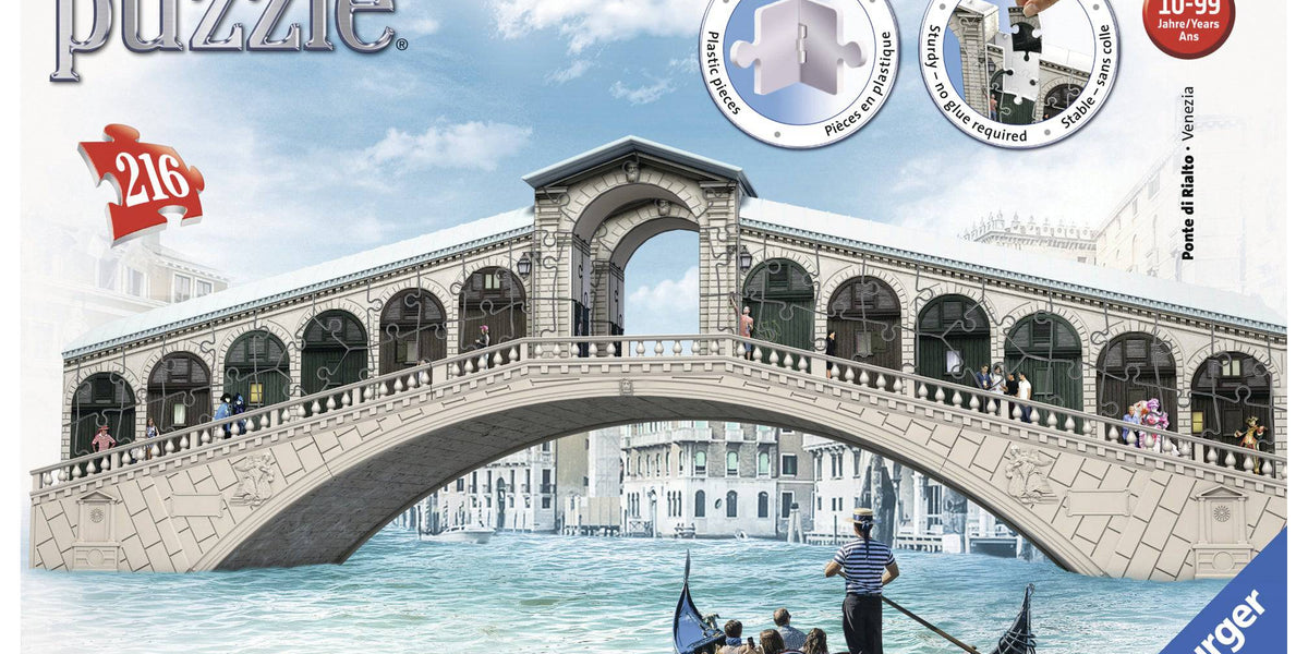 Ravensburger - Venice's Rialto Bridge 3D Puzzle 216 pieces