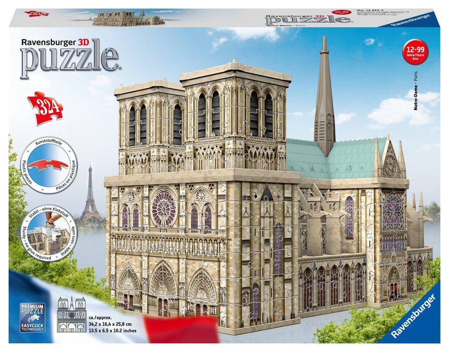 Ravensburger - Notre Dame 3D Puzzle 324 pieces - Ravensburger Australia & New Zealand