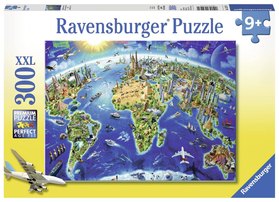 Ravensburger - World Landmarks Map 300 pieces - Ravensburger Australia & New Zealand