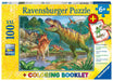 Ravensburger - World of Dinosaurs 100 pieces & Colouring Book - Ravensburger Australia & New Zealand