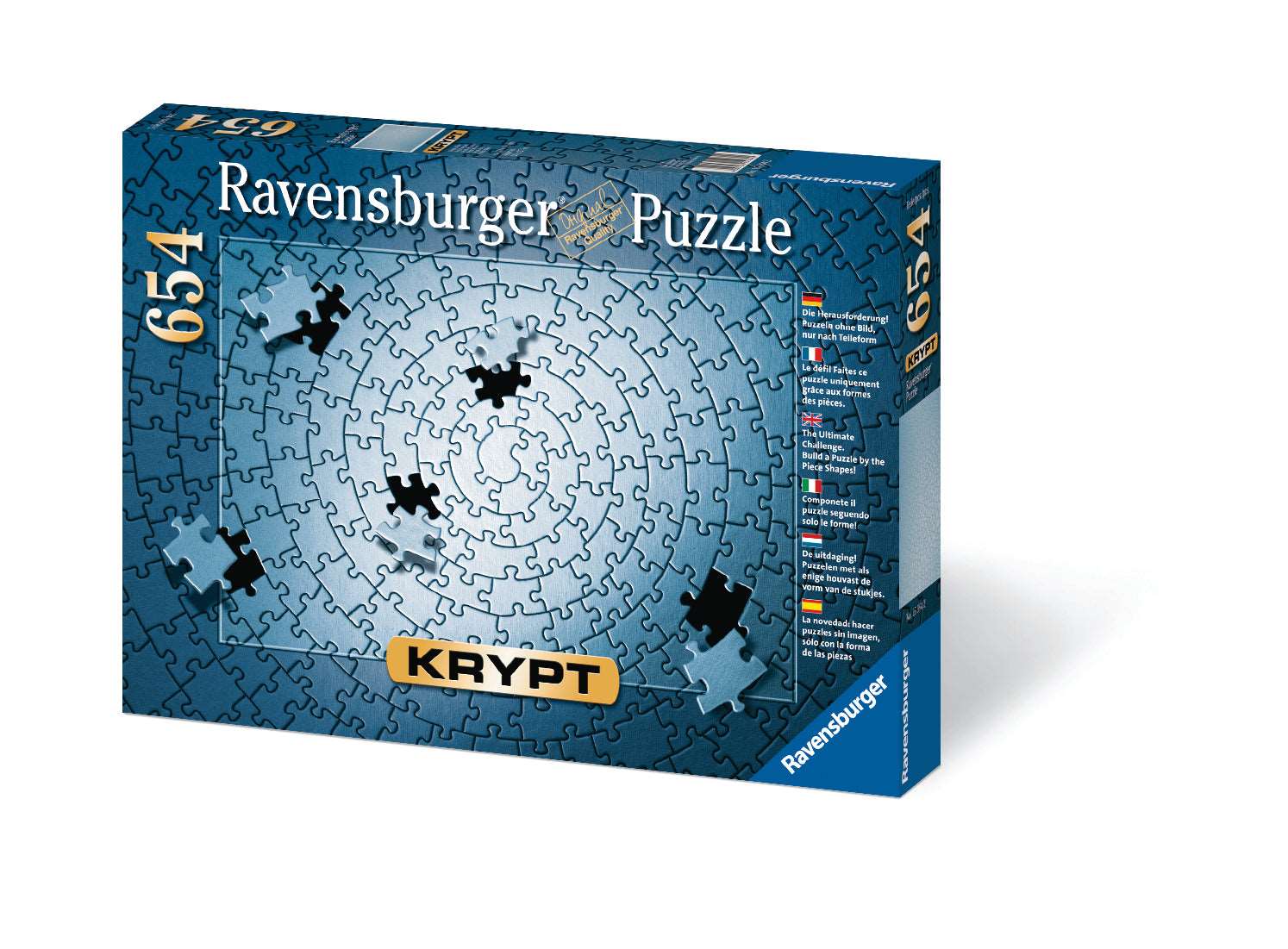 Ravensburger - Krypt Silver Spiral Puzzle 654 pieces | Ravensburger  Australia & New Zealand