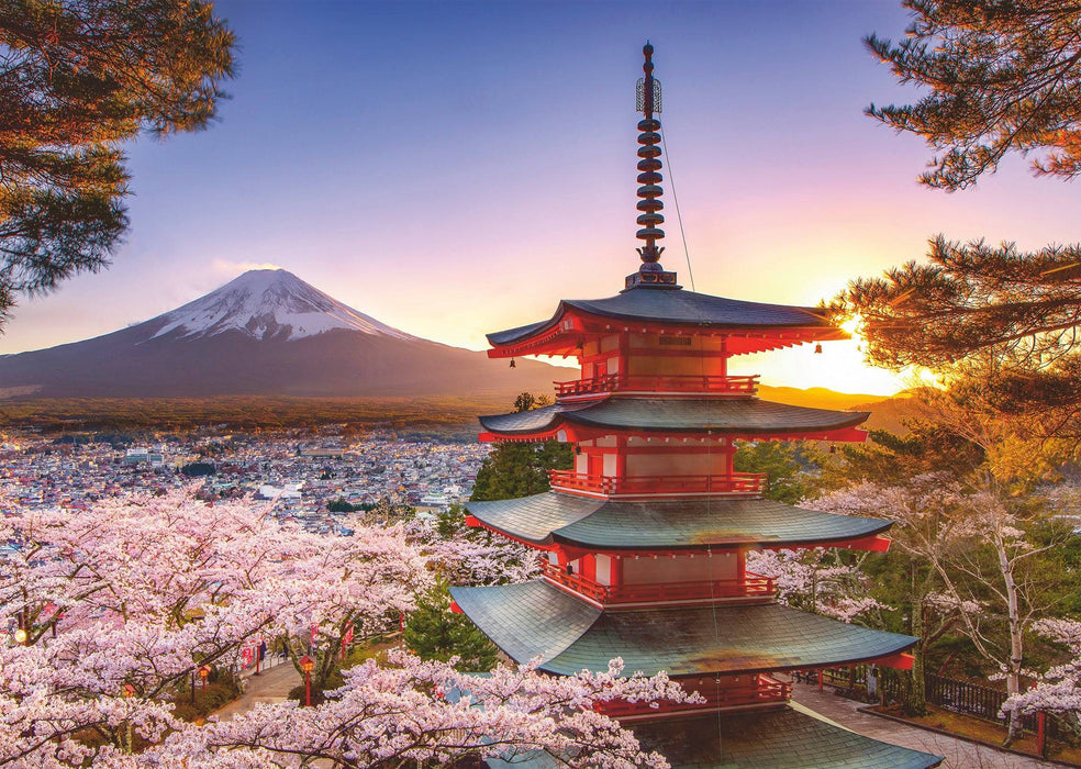 Ravensburger - Mount Fuji Cherry Blossom View 1000 pieces - Ravensburger Australia & New Zealand