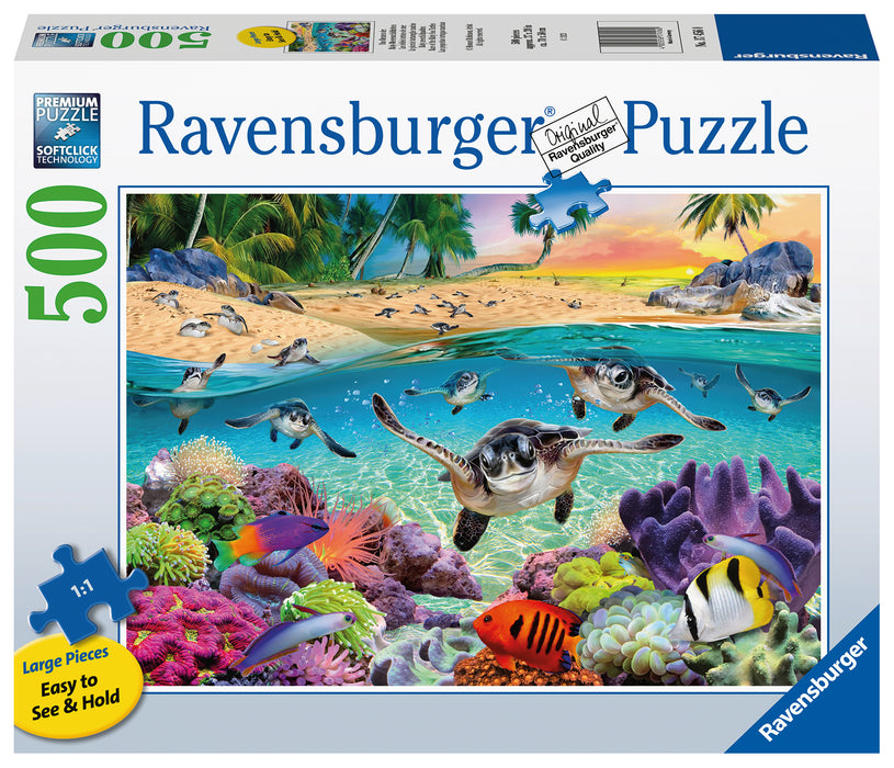 Ravensburger - Race of the Baby Sea Turtles Puzzle 500 Pieces