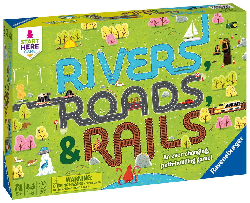 Australian Rails Game Ravensburger - Rivers Roads & Rails Game